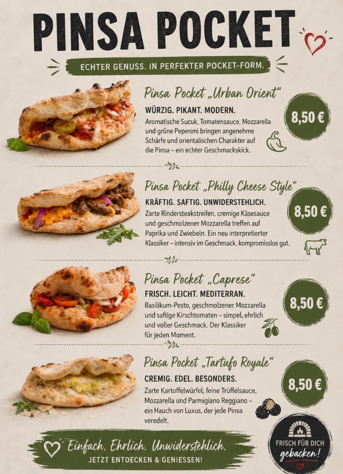 Pinsa Pocket Flyer